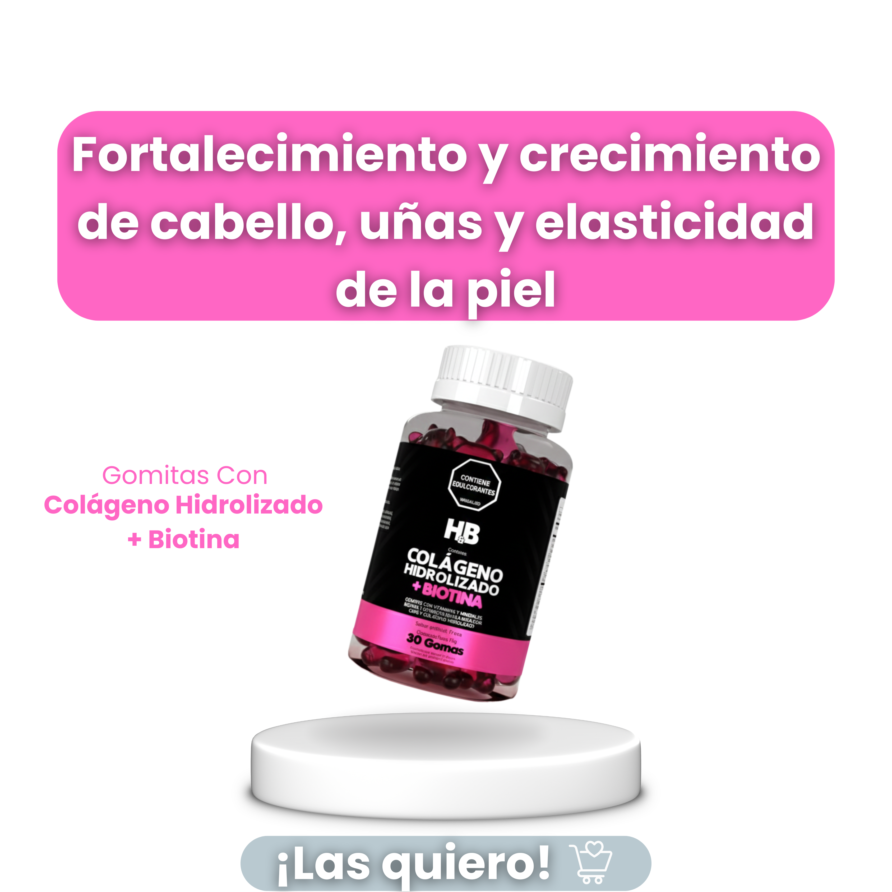 Gomitas Con Colágeno Hidrolizado + Biotina